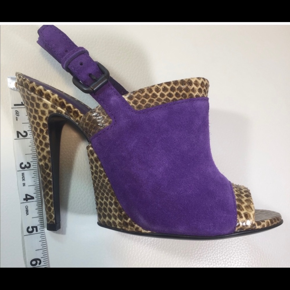 Bottega veneta suede and snake sandals